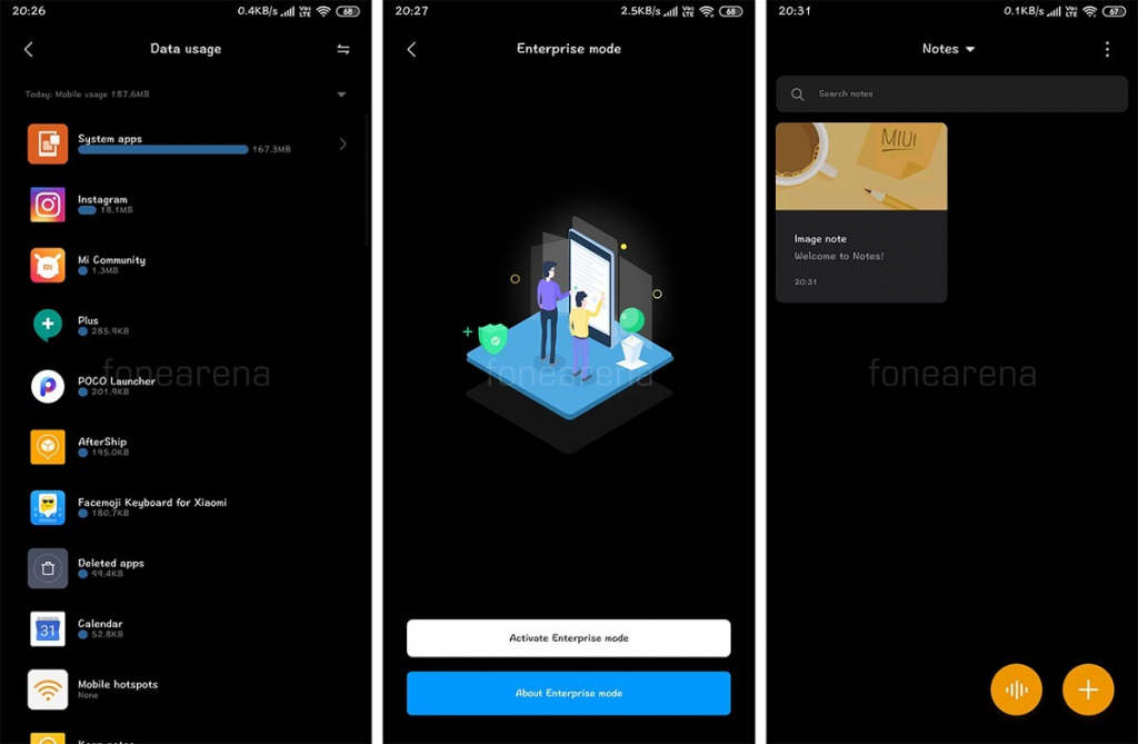 Tmavý režim v nastavení a aplikacích