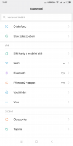 Upraveno je i systémové nastavení