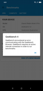 Místo výsledku chyba