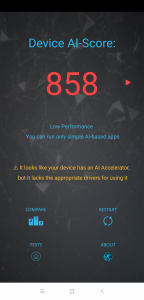 Výsledky Poco F1 v benchmarku AI Benchmark