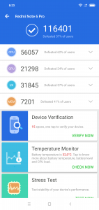Xiaomi Redmi Note 6 Pro v benchmarku AnTutTu - test číslo 3