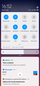 Panel rychlého spuštění