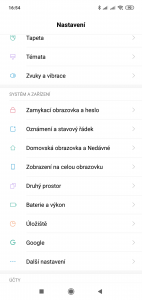 Systémové nastavení