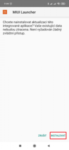 Instalace MIUI 11 Launcher