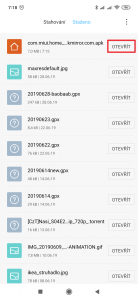 Stažený balíček spusťte a nainstalujte