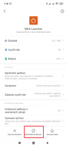 Zvolte Odinstalovat aktualizace