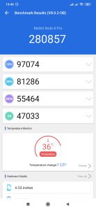 Redmi Note 8 Pro v benchmarku AnTuTu