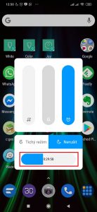 Jak dlouho bude režim Nerušit aktivní