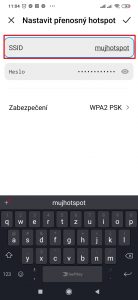 Jako první vyplňte SSID
