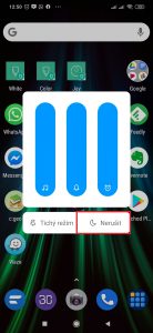 V další nabídce klepněte na tlačítko Nerušit