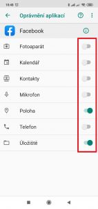 Oprávnění aplikací