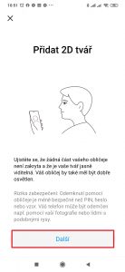 Klepněte na tlačítko Další