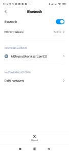 Nastavení Bluetooth