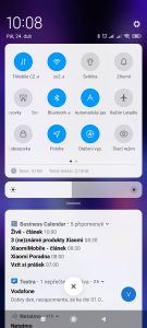 Panel rychlého spuštění