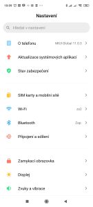 Systémové nastavení