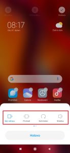 Zvolte jeden ze sedmi nabízených efektů