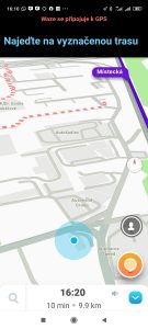 Aplikace Waze nemůže najít polohu