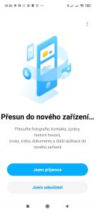 Přesun do nového zařízení