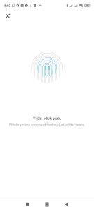 Přidání nového otisku