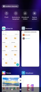 Seznam posledních spuštěných aplikací