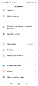 Systémové nastavení