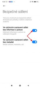 Bezpečné sdílení fotek