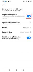 Doporučené aplikace