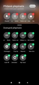 Můžete si přidat přepínače