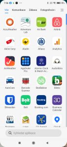 Nabídka bez doporučených aplikací