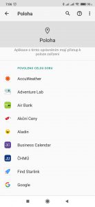 Aplikace s přístupem k poloze