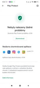 Kontrola v pořádku