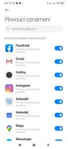 Plovoucí oznámení