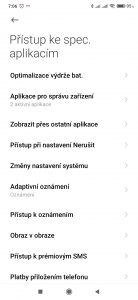 Přístup ke speciálním aplikacím