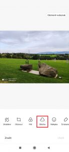 Klepněte na tlačítko Obloha