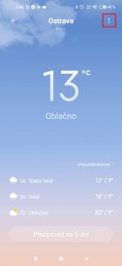 Klepněte na tři tečky v pravém horním rohu