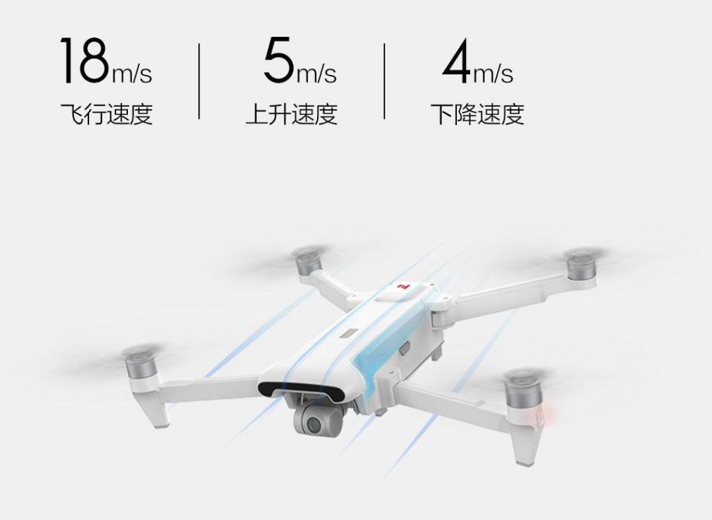 Maximální horizontální rychlost letu je 18 m/s