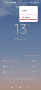 Přejděte do Nastavení