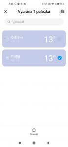 Správa sledovaných měst