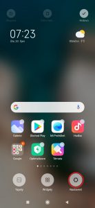 Klepněte na Nastavení