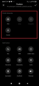 Sekce Úvodní obrazovka