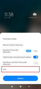V další nabídce klepněte na Více