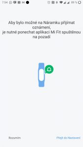 Aplikaci je nutné nastavit