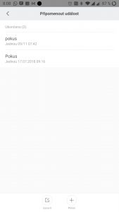 Připomínky událostí