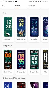 Recenze Xiaomi Mi Band 5 - ciferníky