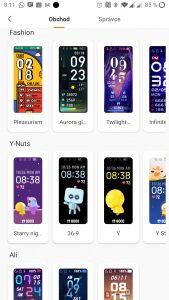 Recenze Xiaomi Mi Band 5 - ciferníky