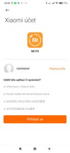 Udělení oprávnění k účtu