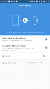 Upozornění na příchozí hovor