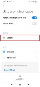 Otevřete účet Google