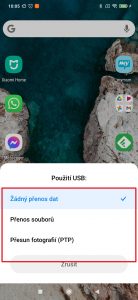 Nabídka se třemi možnostmi