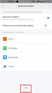 Přes tlačítko Správa aplikací